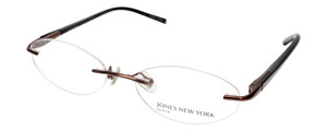 Jones NY Designer Eyeglasses J133 in Brown :: Custom Left & Right Lens