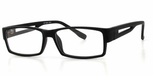 Calabria Soho 1001 Matte Black Designer Eyeglasses :: Rx Single Vision Calabria Soho 1001 Matte Black Designer Eyeglasses :: Rx Single Vision