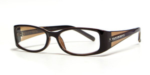 Calabria "Opti Clear" Designer Eyeglasses 3485 in Black Brown :: Rx Single Vision