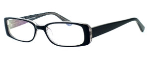 Moda Vision 8004 Designer Eyeglasses in Black :: Rx Single Vision