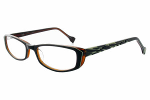 Ink Eyeglasses Rococo in Olive :: Rx Single Vision Ink Eyeglasses Rococo in Olive :: Rx Single Vision