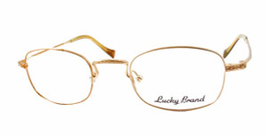 Lucky Brand Eyeglasses Brand Miles in Gold :: Rx Single Vision Lucky Brand Eyeglasses Brand Miles in Gold :: Rx Single Vision