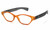 Calabria R544S Designer Eyeglasses in Orange-Grey :: Rx Bi-Focal Calabria R544S Designer Eyeglasses in Orange-Grey :: Rx Bi-Focal