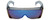 3000CM Over Glasses UV Protection in Blue-Mirror
