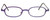 Harry Lary's French Optical Eyewear Bart Reading Glasses in Violet (176)