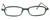 Harry Lary's French Optical Eyewear Bill Reading Glasses in Green (412)