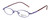 Calabria MetalFlex U Pewter Designer Reading Glasses 1003 in Purple