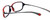 Bollé Neuilly Designer Eyeglasses in Opaque Red w/ Dark Gun :: Custom Left & Right Lens