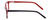 Calabria Viv Designer Eyeglasses 869 in Black-Red 51mm :: Rx Single Vision