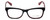 Calabria Viv Designer Reading Glasses 870 in Black-Red 55mm