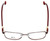 Carolina Herrera Designer Eyeglasses VHE063-08P2 in Red 55mm :: Progressive