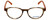 Converse Designer Eyeglasses Q014-Brown-Stripe-48 in Brown Stripe and Orange 48mm :: Custom Left & Right Lens