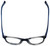 Converse Designer Eyeglasses Q014-Black-Stripe in Black Stripe and Blue 48mm :: Rx Single Vision