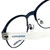 Converse Designer Eyeglasses Q030-Navy in Navy and Ice 49mm :: Rx Bi-Focal