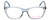 Vivid Designer Reading Eyeglasses 886 in Shiny Light Blue 53 mm Custom Lens