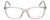 Vivid Designer Reading Eyeglasses  886 in Shiny Crystal 53 mm