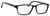 Esquire Designer Rectangle Frame Eyeglasses EQ1501 in Black/Blue-55mm