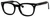 Ernest Hemingway H4668 Unisex Round Eyeglasses in Shiny Black 48 mm RX SV