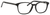 Ernest Hemingway H4698 Unisex Oval Eyeglasses in Shiny Black 52 mm RX SV