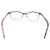 Ernest Hemingway H4686 Semi-Rimless Eyeglasses in Burgundy/Red 51 mm Custom Lens