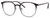 Ernest Hemingway H4810 Unisex Round Frame Eyeglasses in Satin Black/Silver 52 mm