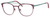 Ernest Hemingway H4832 Womens Round Eyeglasses in Burgundy/Teal 49 mm RX SV