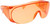 Calabria 1003 Anti Splash Safety Glasses Fitover with UV PROTECTION IN ORANGE