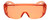 Calabria 1003 Anti Splash Safety Glasses Fitover with UV PROTECTION IN ORANGE