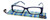 Calabria Beth Rectangular Designer Reading Glasses 50mm