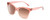 Profile View of Kendall+Kylie KK5120CE MARA Cat Eye Sunglasses in Blush Crystal/Pink Mirror 55mm