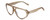 Profile View of Kendall+Kylie KK5135CE JAE Designer Progressive Lens Blue Light Blocking Eyeglasses in Golden Wheat Beige Crystal Ladies Oval Full Rim Acetate 56 mm