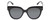 Front View of Kendall+Kylie KK5149CE JAMIE Womens Round Designer Sunglasses in Black/Grey 51mm