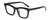 Profile View of Kendall+Kylie KK5150CE CRYSTAL Designer Progressive Lens Blue Light Blocking Eyeglasses in Gloss Black Ladies Panthos Full Rim Acetate 50 mm