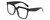 Profile View of Kendall+Kylie KK5160CE COLLEEN Designer Single Vision Prescription Rx Eyeglasses in Gloss Black Ladies Square Full Rim Acetate 54 mm