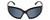 Front View of Kendall+Kylie KK5161CE SELENE Womens Oval Designer Sunglasses in Black/Grey 63mm
