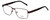 Profile View of Dale Earnhardt, Jr. DJ6816 Designer Blue Light Blocking Eyeglasses in Satin Brown Unisex Rectangular Full Rim Stainless Steel 60 mm