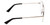 Side View of Book Club Hard Crimes Unisex Pilot Designer Reading Glasses Black Silver 55 mm