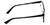 Side View of Book Club Late Hesitation Unisex Cateye Semi-Rimless Reading Glasses Black 54 mm