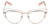 Front View of Book Club One Hundred Beers Solitude Designer Progressive Lens Prescription Rx Eyeglasses in Rose Gold Ladies Cat Eye Full Rim Metal 55 mm
