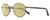 Profile View of REVO RILEY S Designer Polarized Reading Sunglasses with Custom Cut Powered Sun Flower Yellow Lenses in Gun Metal Silver Black Unisex Round Full Rim Stainless Steel 50 mm
