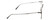 Side View of Levi's Timeless LV5000 Designer Reading Eye Glasses with Custom Cut Powered Lenses in Black Ruthenium Silver Unisex Square Full Rim Metal 52 mm