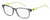 Profile View of Tommy Hilfiger TH1427 Designer Progressive Lens Blue Light Blocking Eyeglasses in Grey Crystal Neon Yellow Unisex Oval Full Rim Acetate 50 mm