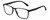 Profile View of Geoffrey Beene GBR001 Designer Reading Eye Glasses with Custom Cut Powered Lenses in Gloss Black Mens Panthos Full Rim Acetate 53 mm