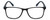 Front View of Geoffrey Beene GBR007 Designer Single Vision Prescription Rx Eyeglasses in Matte Black Navy Blue Mens Rectangular Full Rim Acetate 53 mm