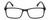 Front View of Geoffrey Beene GBR008 Designer Single Vision Prescription Rx Eyeglasses in Matte Black Orange Tiger Stripe Mens Rectangular Full Rim Acetate 53 mm
