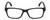 Front View of Geoffrey Beene GBR011 Designer Single Vision Prescription Rx Eyeglasses in Gloss Black Orange Tiger Stripe Mens Rectangular Full Rim Acetate 52 mm