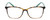 Front View of Lulu Guinness LR82 Designer Reading Eye Glasses with Custom Cut Powered Lenses in Tortoise Havana Blush Pink Crystal Fade Blue Ladies Square Full Rim Acetate 54 mm