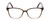 Front View of Lulu Guinness LR83 Designer Bi-Focal Prescription Rx Eyeglasses in Tortoise Havana Blush Pink Crystal Fade Floral Ladies Cat Eye Full Rim Acetate 53 mm