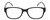 Front View of Elle EL15558R Designer Reading Eye Glasses with Custom Cut Powered Lenses in Gloss Black Modern Art White Ladies Oval Full Rim Acetate 51 mm