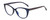 Profile View of Elle EL15559R Designer Progressive Lens Blue Light Blocking Eyeglasses in Navy Blue Modern Art Pink Green Purple Ladies Cat Eye Full Rim Acetate 52 mm